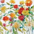 thumbnail image 2 of Troise Heidel, Theresa 26x26 White Modern Wood Framed Museum Art Print Titled - Zinnia Mixer I, 2 of 4