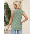 thumbnail image 6 of Sleeveless Shirts for Women Casual Summer V Neck Tank Tops Dressy Blouses Tunic 2026, 6 of 7
