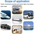 thumbnail image 4 of Lampe de Porche 12V LED Imperméable Motorhome Caravan Wall Lamps Door Light Bar RV Van Camper, 4 of 4