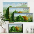 thumbnail image 5 of VIbrant Trees With Country Scenery 20 in x 12 in Framed Painting Canvas Art Print, by Designart, 5 of 5