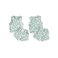 thumbnail image 3 of Yunliwuli Baby Girl Summer Outfit Daisy Print Round Neck Tank Tops with Elastic Waist Shorts 2 Pcs Clothes, 3 of 10