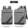 thumbnail image 4 of FastXmas 3 Pcs Laptop Backpack Set, Large Capacity Oxford Cloth College School Bag with USB Charging Port, Lightweight Minimalist Travel Business Backpack & Sling Chest Bag & Purse for Men & Women, 4 of 9