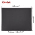 thumbnail image 3 of Uxcell 150 Grits Waterproof Sandpaper Wet Dry Sand Paper Wood Furniture Finishing Silicone Grey 10pcs, 3 of 5
