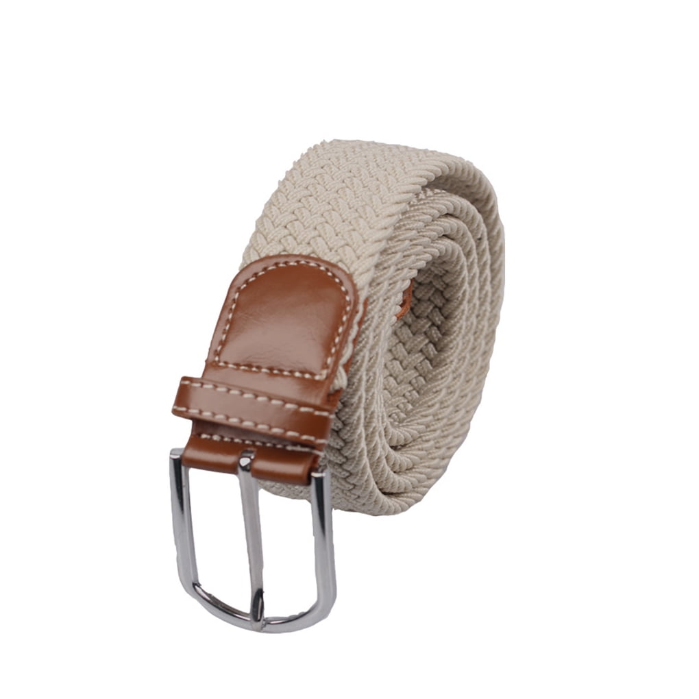 TureClos Elastic Adjustable Waistband Canvas Knit Belt Antiallergy