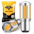 thumbnail image 1 of Bombillas LED Auxbeam 1157 2357 Ámbar Amarillo 12V Paquete de 2, 1 of 8