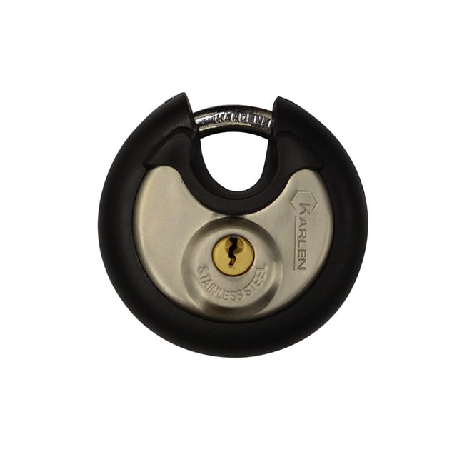Candado Redondo Tipo Disco De Acero Inoxidable KARLEN SSDC70
