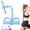 Blue, variant on Borikise Multifunction Pedal Resistance Band, 4/6 Tube Dual-Phase Resistance Band with Handles for Waist, Arms, Legs, Core, and Yoga