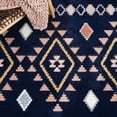 thumbnail image 6 of SAFAVIEH Marrakesh Lemoine Southwestern Polyester Area Rug, Navy/Multi, 4' x 6', 6 of 8
