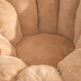 thumbnail image 4 of Giant Faux Fur Bean Bag Chair, Oversized Pumpkin-Shaped Floor Sofa Couch in Khaki, 4 of 7