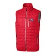 thumbnail image 2 of Men's Cutter & Buck  Red New Hampshire Fisher Cats Rainier PrimaLoft Big & Tall Eco Insulated Full-Zip Puffer Vest, 2 of 3