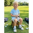 thumbnail image 5 of BemeyourBBs Toddler Baby Boy Golf Outfit Summer Clothes Golf Embroidered Short Sleeve Crew Neck T Shirt Print Pockets Shorts Set, 5 of 9