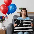 thumbnail image 4 of 2 Pack Outdoor Waterproof Throw Pillows,USA Flag Independence Day Decorative Rectangle Pillow Case Patio Pillows for Chair Couch Sofa 20x12in, 4 of 9