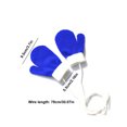 thumbnail image 2 of Guardurnaity 1 par de manoplas para niños pequeños, manopla para exteriores, cubierta de mano Adorable para niños, cubiertas para dedos colgantes, guantes y mitones Blanco+Azul Guardurnaity AP009039-05, 2 of 6
