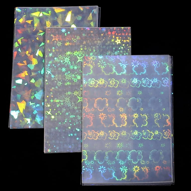 100 Pcs Laser Flashing Photocard Sleeves Holographic Card Sleeves for Trading Cards Penny Sleeves Photocard Holder Rainbow Star Heart Flower Card ... 100 Pcs Laser Flashing Photocard Sleeves Holographic Card Sleeves for Trading Cards Penny Sleeves Photocard Holder Rainbow Star Heart Flower Card ...