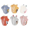 thumbnail image 1 of HLONK 6 Pairs Baby Socks Infant Cotton Low-cut Calcetas Antideslizante Para Bebe White for Boys 0-6 Months Preemie, 1 of 6