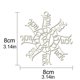 thumbnail image 2 of Adornos Navideños De Madera Diseño De Copo De Nieve Colgantes De Madera Para Decoración De Árbol De Navidad 5 Uds Methold HA042650-02, 2 of 6