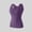 Purple, variant on Women's Lace Trim Camisole Tank Top,Seamless Stretch V-Neck Undershirts, Wide Straps Regular Base Layer for Everyday Wear