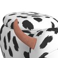 thumbnail image 5 of Picket House Furnishings Buttercup Cow Storage Stool in White and Black, 5 of 8