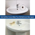 thumbnail image 5 of Sink Overflow Cover compatiblement Stopper compatible Bathroom Kitchen Sink Overflow Round Hole - compatiblement Parts compatible Correct Insertion (4, 5 of 5