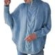 thumbnail image 1 of Suéter de punto con manga de murciélago y cuello redondo Gibobby para mujer Azul M, 1 of 4