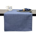 thumbnail image 2 of Fennco Styles Everyday Design Solid Color Table Runner 16" W x 108" L - Indigo Table Cover for Home, Farmhouse Décor, Banquets, Family Gathering and Special Occasion, 2 of 4