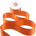 thumbnail image 4 of HAHDAXIA Terracotta Ribbon 2 Inch Burnt Orange Ribbon Wedding Double Face Satin Ribbon for Crafts Thick Silk Ribbon for Gift Wrapping Bouquet Wrap Baby Shower - 25Yards, 4 of 6
