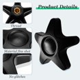 thumbnail image 3 of 2 perillas de estrella ajustables Ziyue para andadores con ruedas, con tornillos M6 en T y arandelas, piezas de repuesto para fijación de plataforma., 3 of 5