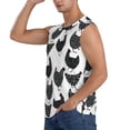 thumbnail image 3 of Fotbe Men's Retro Rooster Print Men's Sleeveless Muscle Tank Tops Casual T-Shirts for Gym Workout Beach-X-Large, 3 of 8