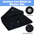 thumbnail image 4 of HAWEE Envelope Business Card Case Multiple Slots Black Wallet Clutch for Men and Women Cash/ ID/ Credit Card/ Smartphone/Checkbook, 4 of 7