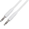 onn. 3' Audio Cable Auxiliary Cord, White