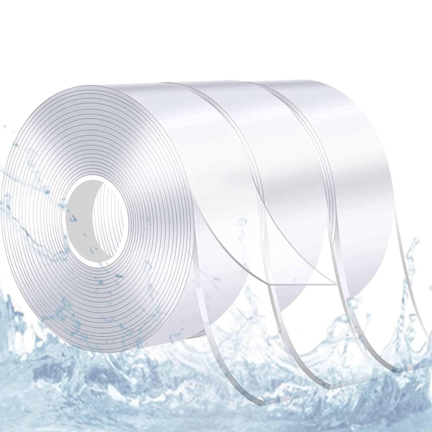 . Suitable for Home and Office Clear Tape That Can be Mounted on The Wall Without a Trace 2x9.8FT Nano Double-Sided Tape Washable and Reusable Double-Sided Tape for Crafts Multi-Purpose Tape
