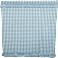 thumbnail image 3 of VHC Brands Annie Blue Buffalo Check Ruffled Cottage Farmhouse Shower Curtain 72x72, 3 of 3