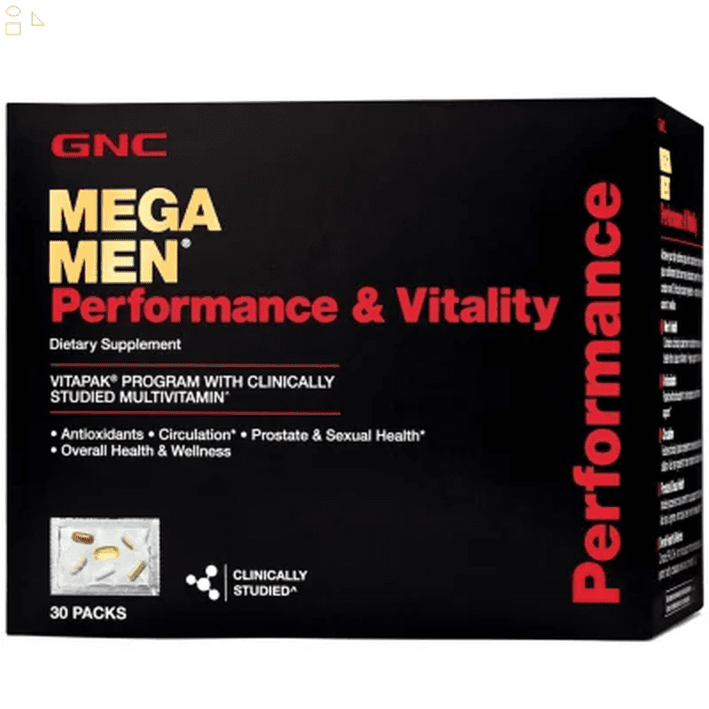 GNC Mega Men Performance & Vitality Vitapak (30 Ct.) - Walmart.com