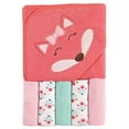 thumbnail image 2 of Luvable Friends Baby Girl Hooded Towel with Five Washcloths, Girl Fox, One Size, 2 of 2