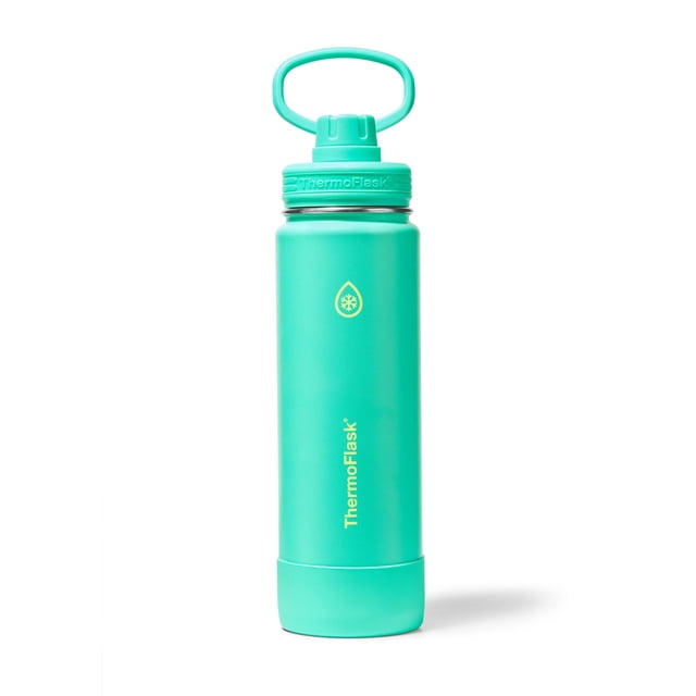 Botella térmica ThermoFlask de 710 ml, aislada, a prueba de fugas, verde
