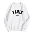 thumbnail image 3 of Women Blouses Womens Pullover Hooded Sweaters College Sweatshirts Ladies Womens Large Hoodies Long Lightweight Sweatshirts Women Extra Large Yoga Running Winter Fashion Tops Hoodie White S, 3 of 3