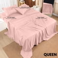 thumbnail image 2 of Juego de sábanas Utopia Bedding Queen de microfibra cepillada, color rosa pálido, 2 of 7