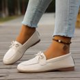 thumbnail image 2 of YLYL Women's Suede Penny Loafers Round Toe Fashion Casual Slip on Business Work Dress Flat Shoes, 2 of 9