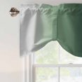 thumbnail image 5 of Grey Forest Green Gradient Tie Up Valances Curtain, Adjustable Kitchen Minimalist Ombre Modern Art Valances for Windows Decor, Rod Pocket Short Curtains Set for Bedroom/Bathroom, 42"x18", 5 of 9