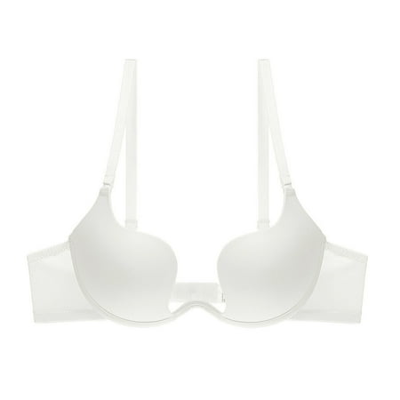 

Sexy Deep U Plunge Bra LowCut Convertible Halter Multipoint Push Up Bra 32-38B