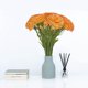 thumbnail image 1 of Crisantemo artificial, decoración del hogar, decoración de escena de flores para bodas al aire libre, flores y plantas falsas - 5PC Naranja, 1 of 6