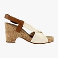 thumbnail image 6 of Aerosoles Miki Women's Heels Natural Canvas Size 6.5 M, 6 of 8