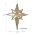 thumbnail image 2 of Christmas Gold Glitter Ornement Star - Ensemble De 12, 2 of 3