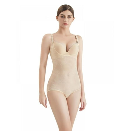 

Women’s Shapewear Firm Control Lace Smooth Body Shaper See Through Tummy Control Bodysuit