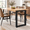 H36"x W13.8" U Shape, variant on Metal Bar Height Table 36x17.7 Inch Black