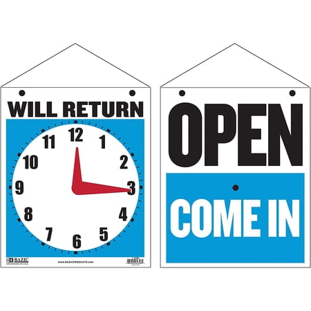 Open Closed Signs for Business, Double sided Vinyl Open Signs for Business Window, Will Return photo Open Closed Signs for Business, Double sided Vinyl Open Signs for Business Window, Will Return
