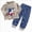 S440-Grey, variant on Girls Boys Pajamas Toddler Boys Long Sleeve Cotton Kids Sleepwear Sets Tracksuit Sweatsuits Set Back-To-School Outfit Set 1-2 Years