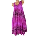 thumbnail image 4 of Women's Fashion Summer Round Neck Casual Sleeveless Ladies Printed Dress, 4 of 5