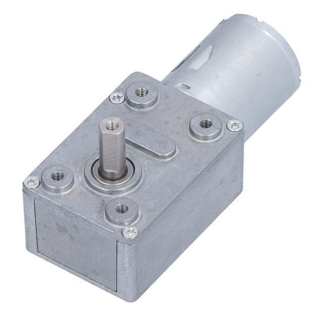 Motor de engranaje helicoidal de turbina, accesorios de maquinaria de autobloqueo de reducción de velocidad, CC 24 V 100 rpm
