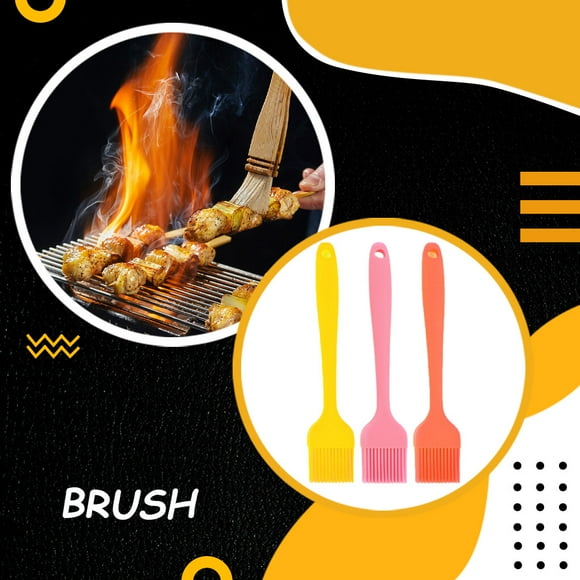 DIY Silicone Pastry Brushes BBQ cake Brush Silicone Pastry oil brush barbecue grill brush-heat resistant Basting Tool